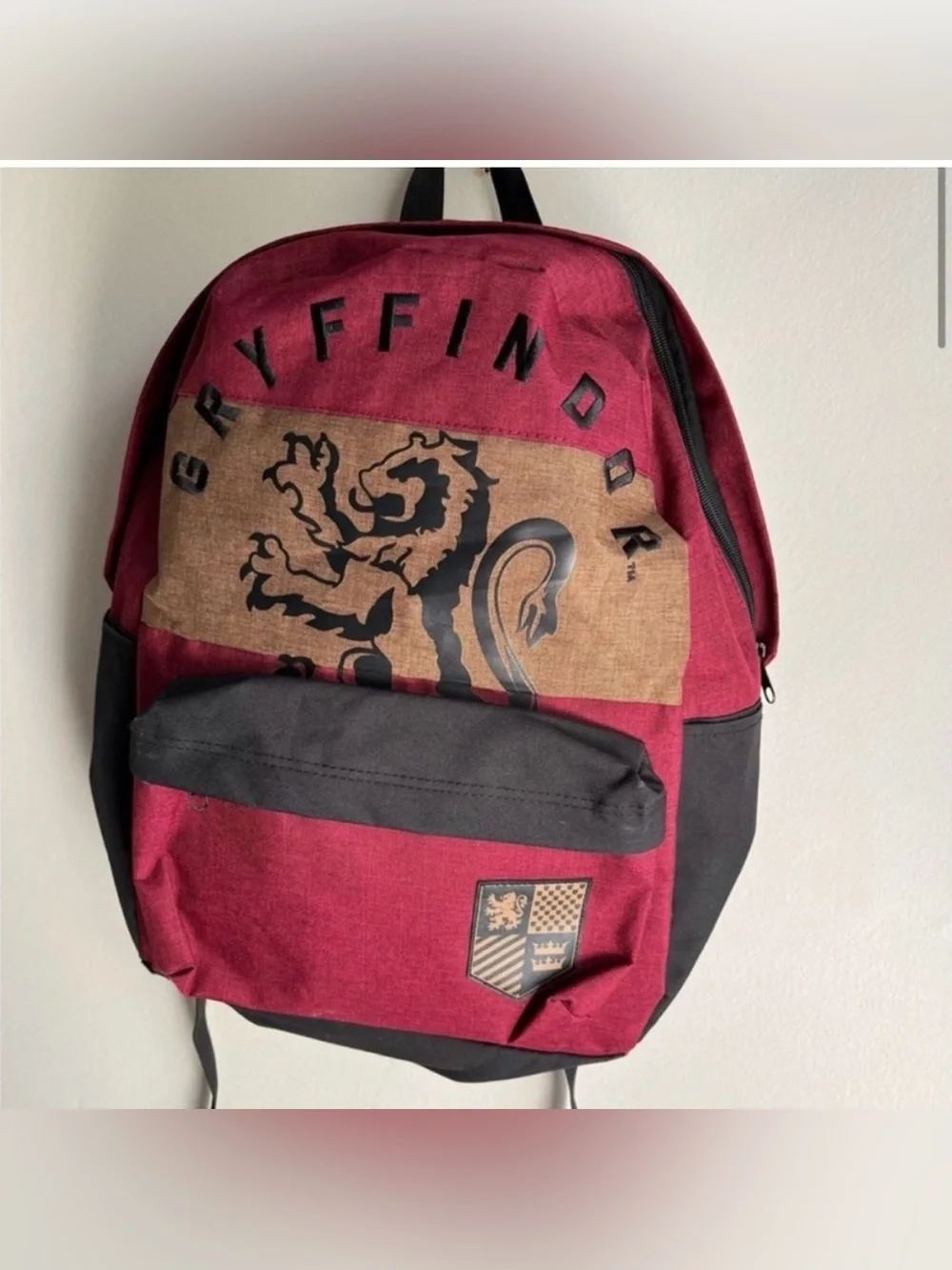 Gryffindor Harry Potter Color Block Backpack Red School Travel